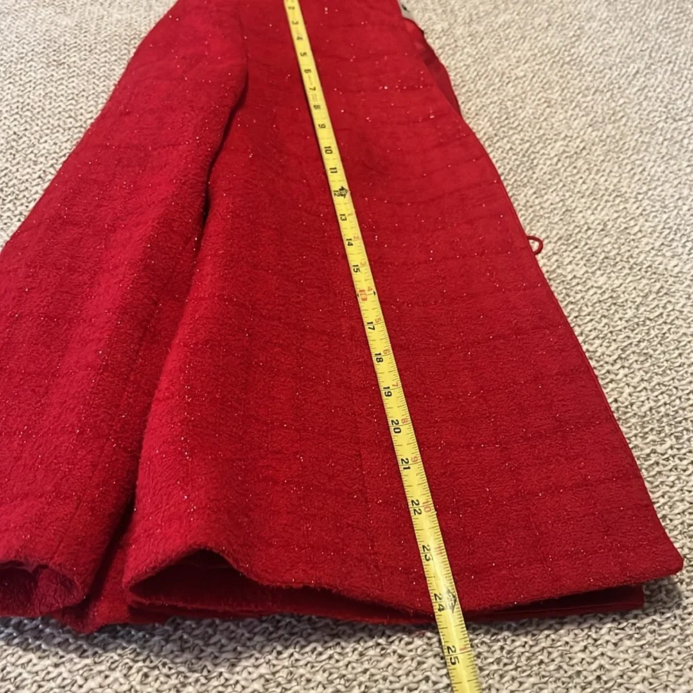 Kasper Women’s Petite Shimmer Red Skirt & Blazer Jacket Set Suit Sz 4P